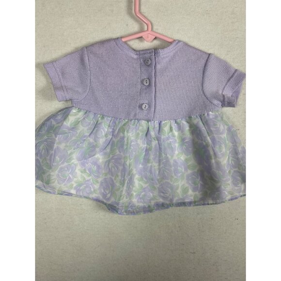Baby Headquarters Infant Purple Floral Dress 12 Mos - Picture 3 of 9